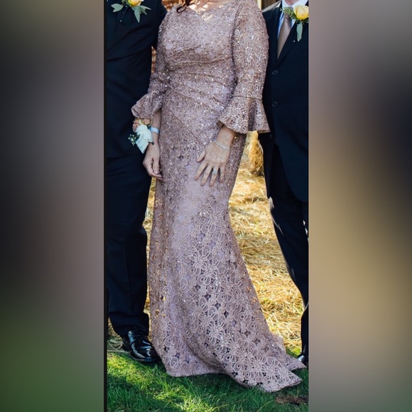 Jovani Evening Gown in Taupe - Picture 6 of 6